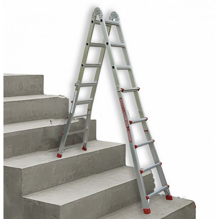 Телескопическая лестница SevenBerg 4х5 Telescopic — компактная лестница для перепадов высот