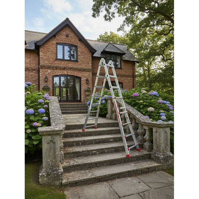 Телескопическая лестница SevenBerg 4х5 Telescopic — компактная лестница для перепадов высот