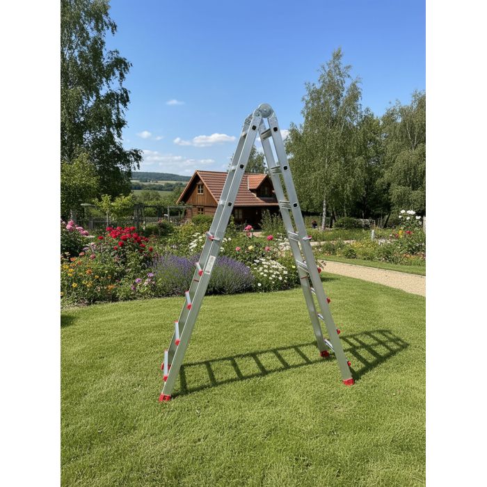 Телескопическая лестница SevenBerg 4х5 Telescopic — компактная лестница для перепадов высот