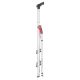 Профессиональная алюминиевая стремянка Hailo L80 ComfortLine 3 ступени с системой ComfortStep 8040-307