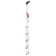 Профессиональная алюминиевая стремянка Hailo L80 ComfortLine 5 ступеней с системой ComfortStep 8040-507