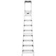 Профессиональная алюминиевая стремянка Hailo L80 ComfortLine 8 ступеней с системой ComfortStep 8040-807