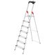 Профессиональная алюминиевая стремянка Hailo L80 ComfortLine 7 ступеней с системой ComfortStep 8040-707
