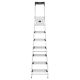 Профессиональная алюминиевая стремянка Hailo L80 ComfortLine 7 ступеней с системой ComfortStep 8040-707
