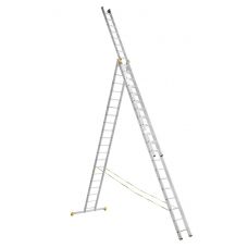 Лестница Alumet 3х20 ПРОФИ трехсекционные алюминиевые 9320