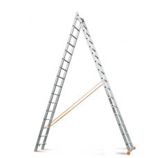 Двухсекционня алюминиевая лестница Эйфель ДЛ 82 Классик 2х16