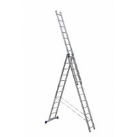 Трехсекционная лестница Alumet 3х12 алюминиевая 5312