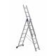 Трехсекционная лестница Alumet 3х7 алюминиевая 5307