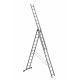 Трехсекционная лестница Alumet 3х13 алюминиевая 5313
