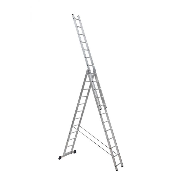 Алюминиевая трехсекционная лестница Scala 3х12