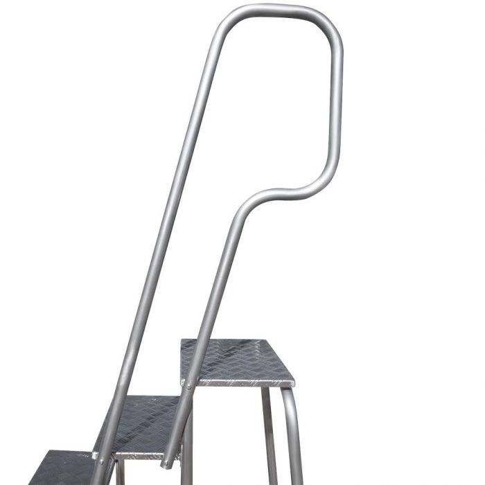 Подставка монтажная Новая Высота профессиональная с 5-ю широкими ступенями 240 мм и поручнем NV 3711 артикул 3711105