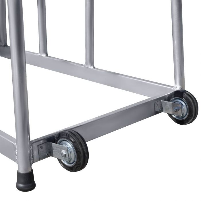 Подставка монтажная Новая Высота профессиональная с 5-ю широкими ступенями 240 мм и поручнем NV 3711 артикул 3711105