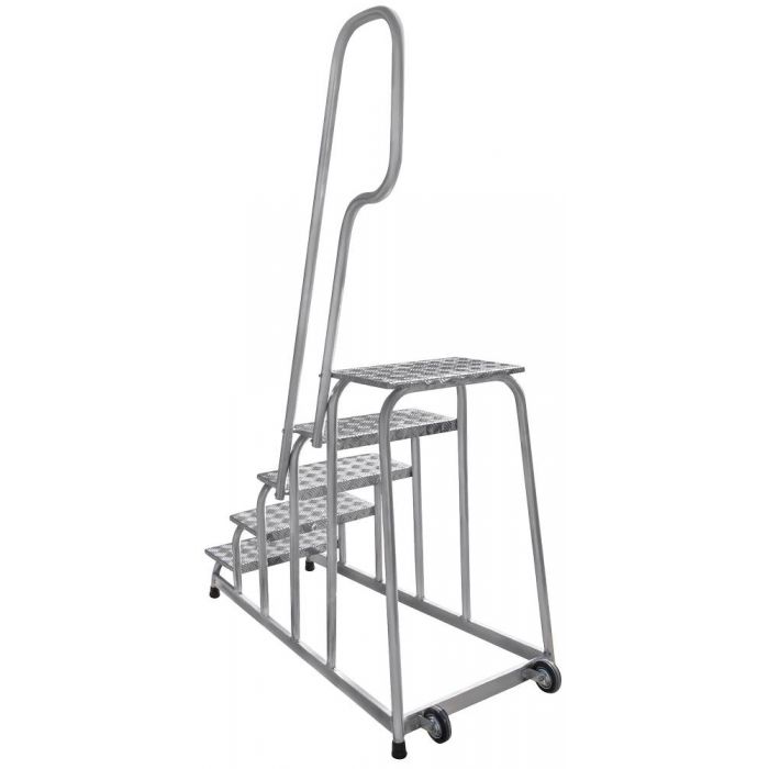 Подставка монтажная Новая Высота профессиональная с 5-ю широкими ступенями 240 мм и поручнем NV 3711 артикул 3711105