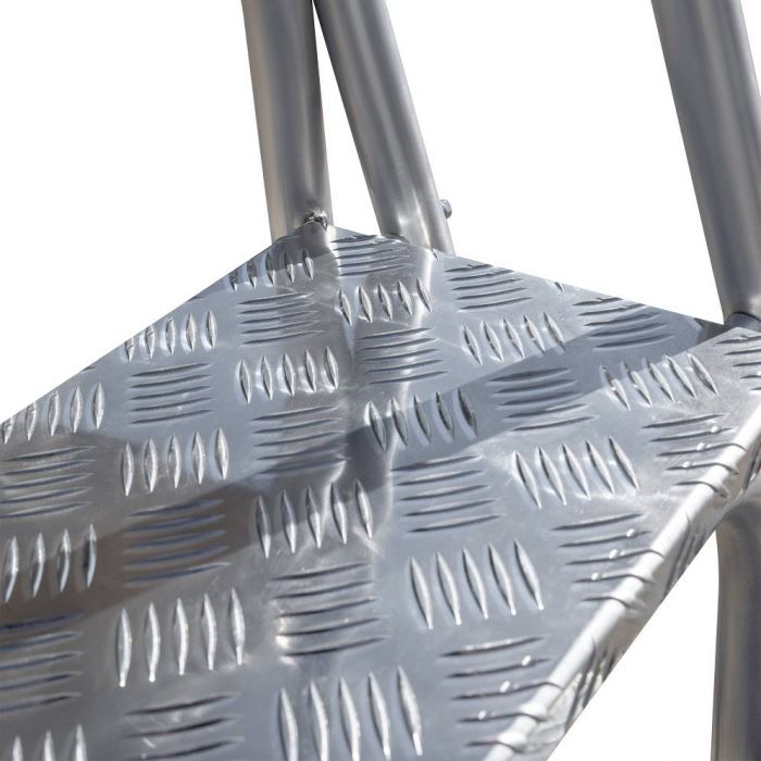 Подставка монтажная Новая Высота профессиональная с 5-ю широкими ступенями 240 мм и поручнем NV 3711 артикул 3711105