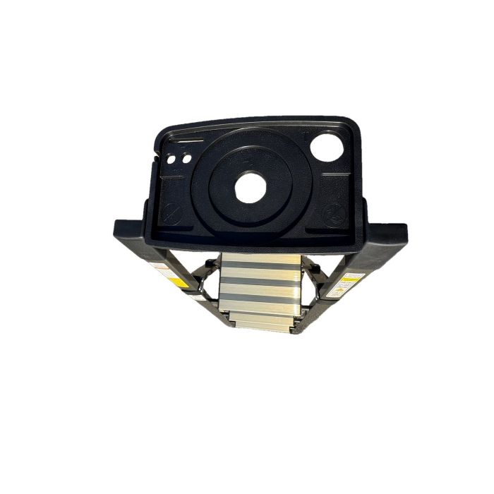 Стремянка алюминиевая Verona 3 широкие ступени золотая с лотком для инструментов