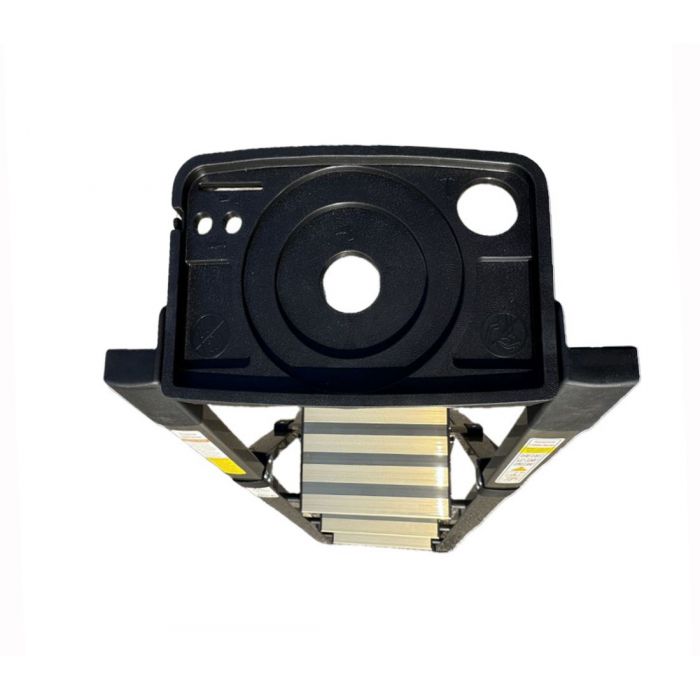 Стремянка алюминиевая Verona 3 широкие ступени золотая с лотком для инструментов