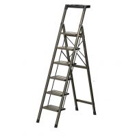 Стремянка алюминиевая Verona 6 широкие ступени золотая с лотком для инструментов