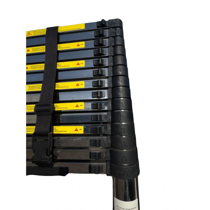 Лестница телескопическая стальная SevenBerg EMJ-5,9 м (15 ступеней) – компактность и надежность