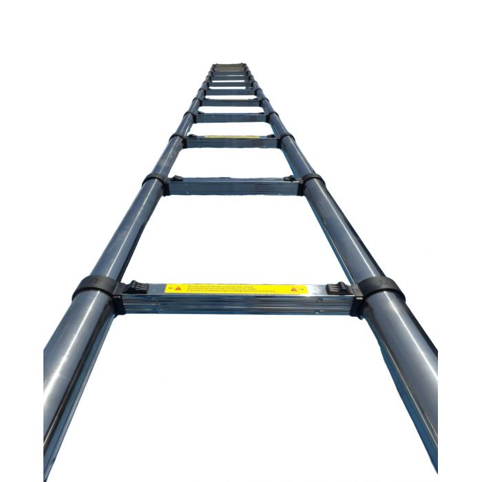 Лестница телескопическая стальная SevenBerg EMJ-5,9 м (15 ступеней) – компактность и надежность
