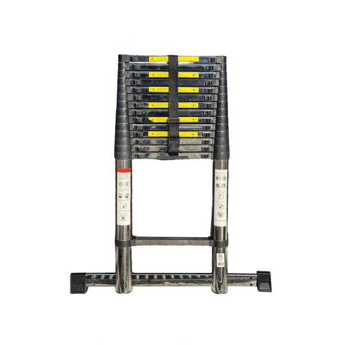 Лестница телескопическая стальная SevenBerg EMJ-6,3 м (15 ступеней) – компактность и надежность