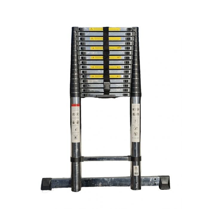 Лестница телескопическая стальная SevenBerg EMJ-6,7 м (16 ступеней) – компактность и надежность
