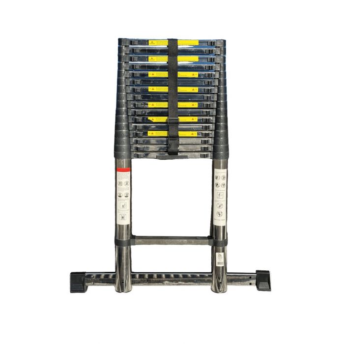 Лестница телескопическая стальная SevenBerg EMJ-7,1 м (17 ступеней) – компактность и надежность