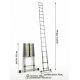 Лестница телескопическая стальная SevenBerg EMJ-7,1 м (17 ступеней) – компактность и надежность