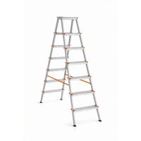 Двухсторонняя алюминиевая стремянка Эйфель Библио 130 Вариант 208 с крюком