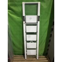 Стремянка алюминиевая Calipso 5 широких ступеней белая_уценка21