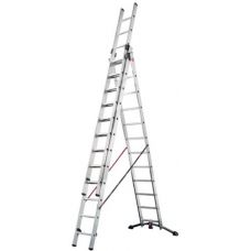 Профессиональная алюминиевая лестница-стремянка Hailo 3х12