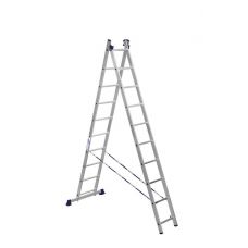 Двухсекционная лестница Alumet 2х10 алюминиевая 5210
