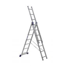 Трехсекционная лестница Alumet 3х7 алюминиевая 5307