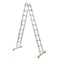 Шарнирная двухсекционная лестница Alumet 2х10 Т 210