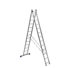 Двухсекционная лестница Alumet 2х13 алюминиевая 5213