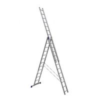 Трехсекционная лестница Alumet 3х13 алюминиевая усиленная 6313