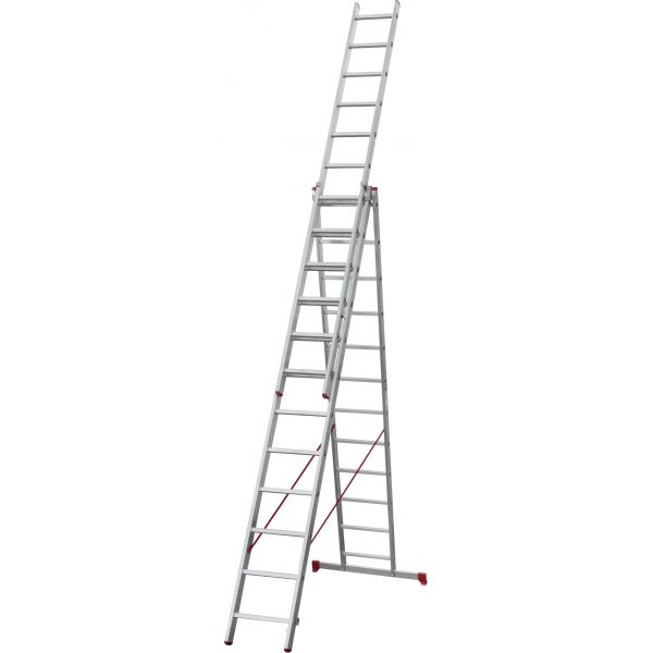 Лестница трёхсекционная Новая Высота NV 2230 артикул 2230312