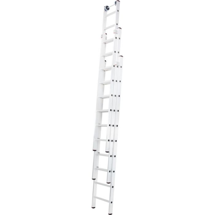 Лестница трехсекционная раздвижная Новая Высота NV 5270 артикул 5270311