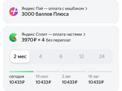 Яндекс Пэй + Сплит: удобная оплата сразу или частями