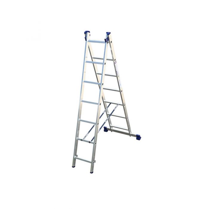 Двухсекционная лестница Alumet 2х7 алюминиевая 5207