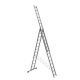 Трехсекционная лестница Alumet 3х14 алюминиевая 5314
