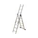 Трехсекционная лестница Alumet 3х6 алюминиевая 5306