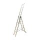 Трехсекционная лестница Alumet 3х8 алюминиевая 5308
