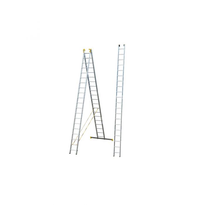 Лестницы Alumet 3х20 ПРОФИ трехсекционные алюминиевые 9320