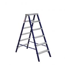 Стальная стремянка Alumet MD 6 ступени двухсторонняя MD8206