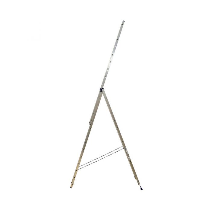 Трехсекционная лестница Alumet 3х14 алюминиевая 5314