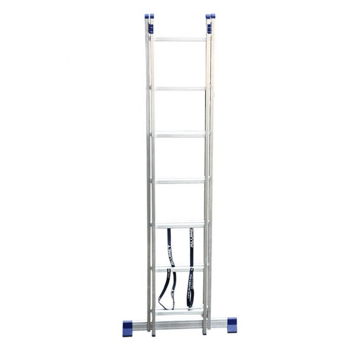 Двухсекционная лестница Alumet 2х7 алюминиевая 5207