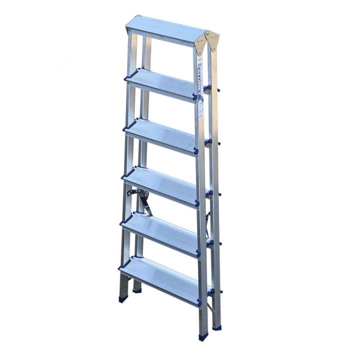 Стремянка Alumet АD7206 2х6 двухсторонняя АD7206