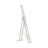 Лестница Alumet 3х14 ПРОФИ трехсекционные алюминиевые 9314