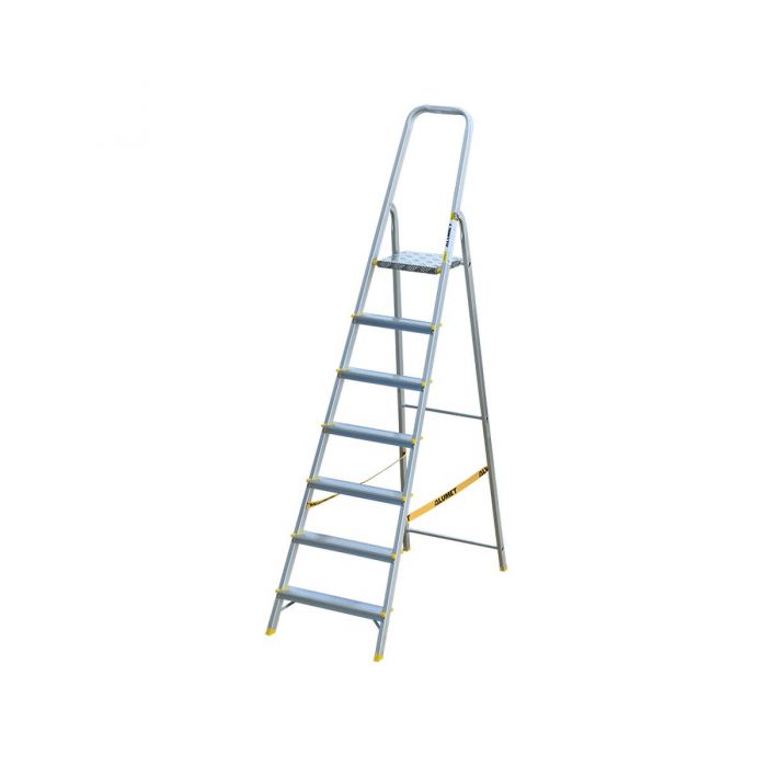 Стремянка с анодированным покрытием Alumet серии АРА 7 ступеней