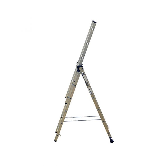 Трехсекционная лестница Alumet 3х6 алюминиевая 5306